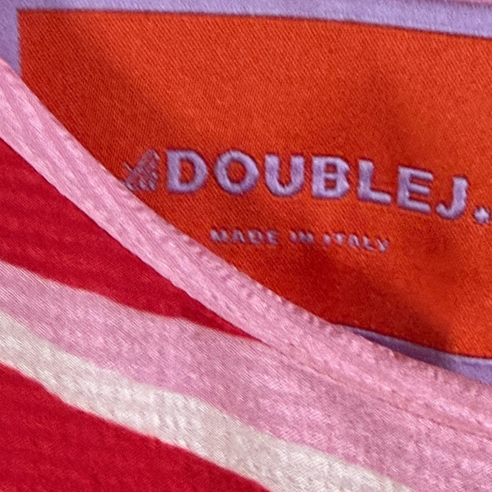 LA DoubleJ dress abstract Red and White Maxi Dress medium - Picture 6 of 7
